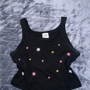 PINK Victoria's Secret Tank Top with Floral Accents